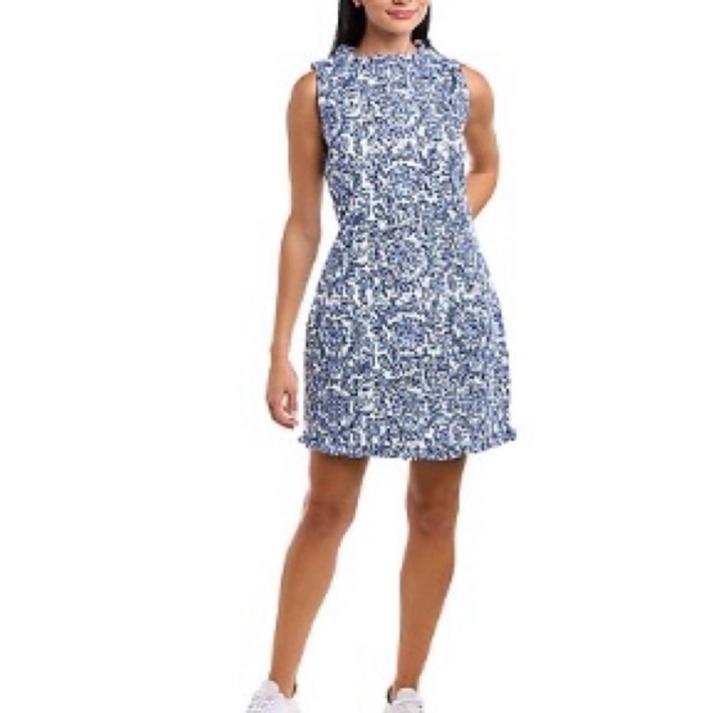 EUC Sail to Sable Ruffle Shift Dress